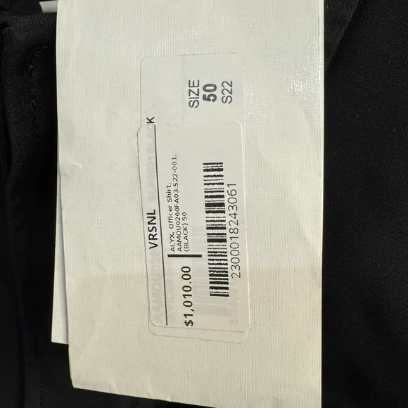 1017 ALYX 9SM Black Military Jacket